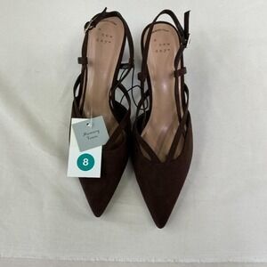 Brand new with tags A New Day pointed toe heels in a rich chocolate brown color